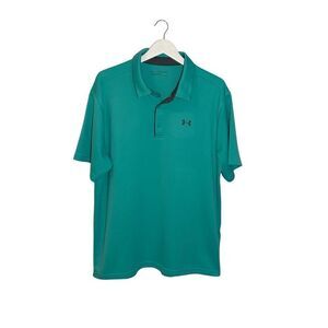 Under Armour Tech golf polo - teal - 2XL